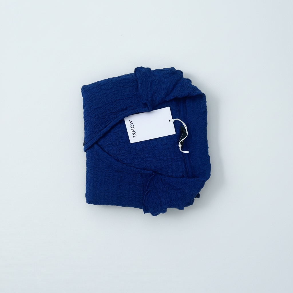 MONKI Damen Hemdbluse in Blau