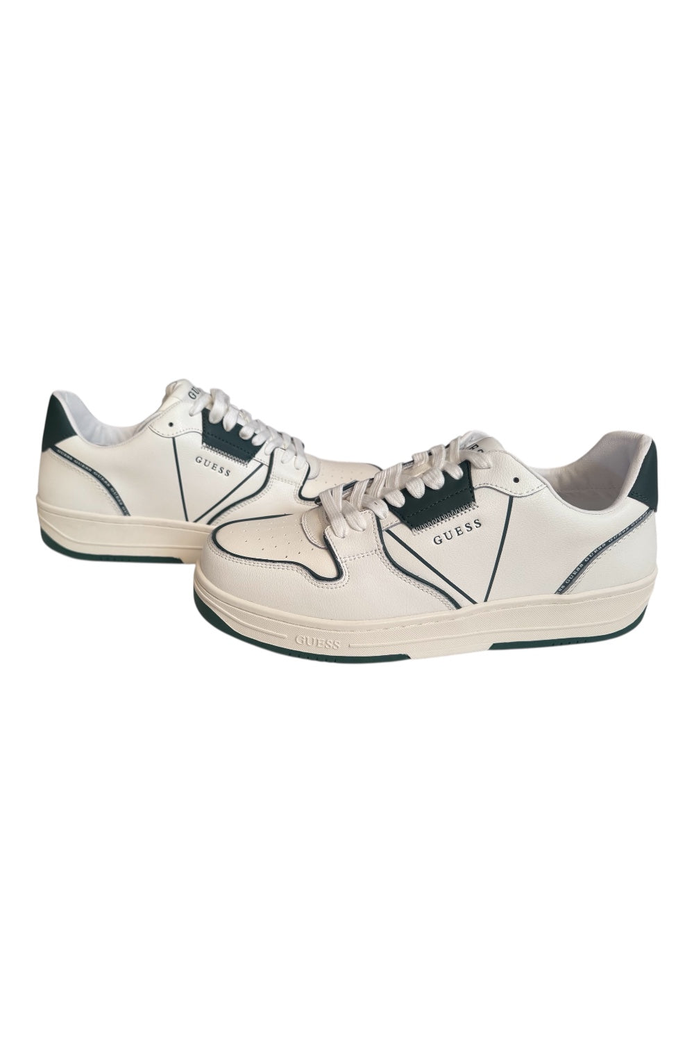 GUESS Herren Sneakers „Ancona“ in Weiß/Grün – Neu