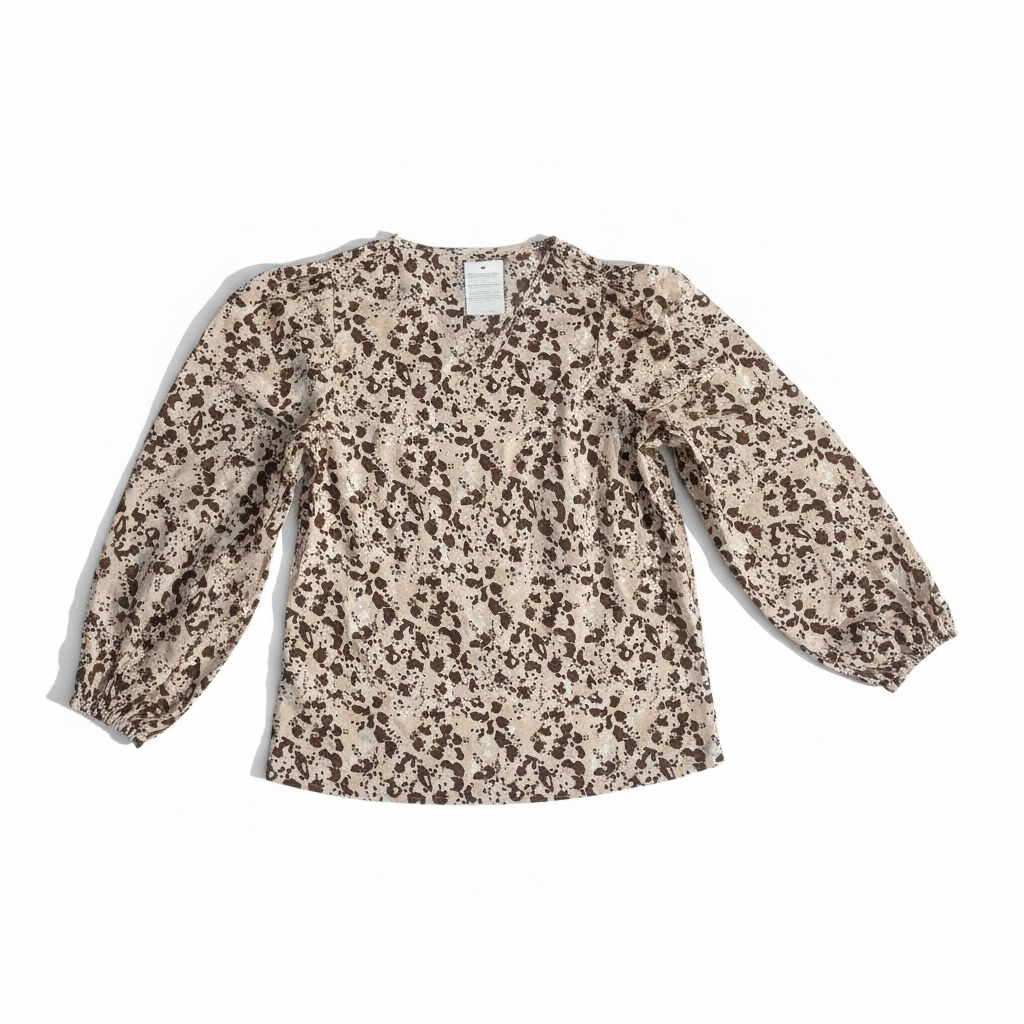 OBJECT Leonora Damenbluse Creme – V‑Ausschnitt – Elegant & Modern