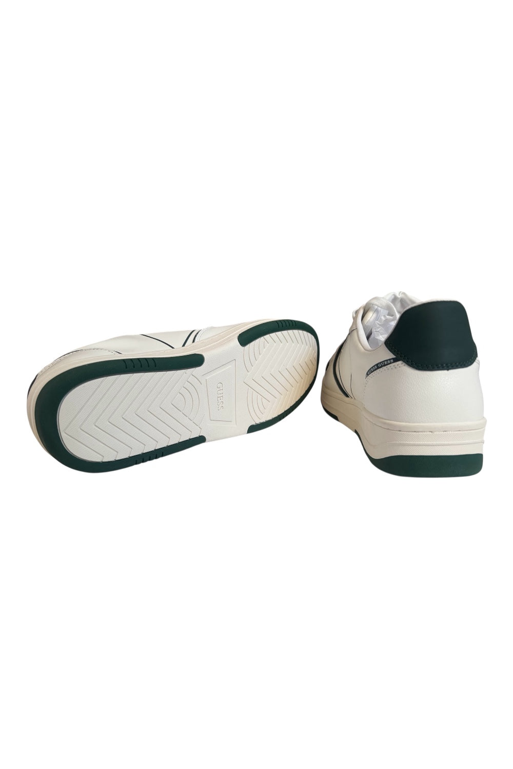 GUESS Herren Sneakers „Ancona“ in Weiß/Grün – Neu