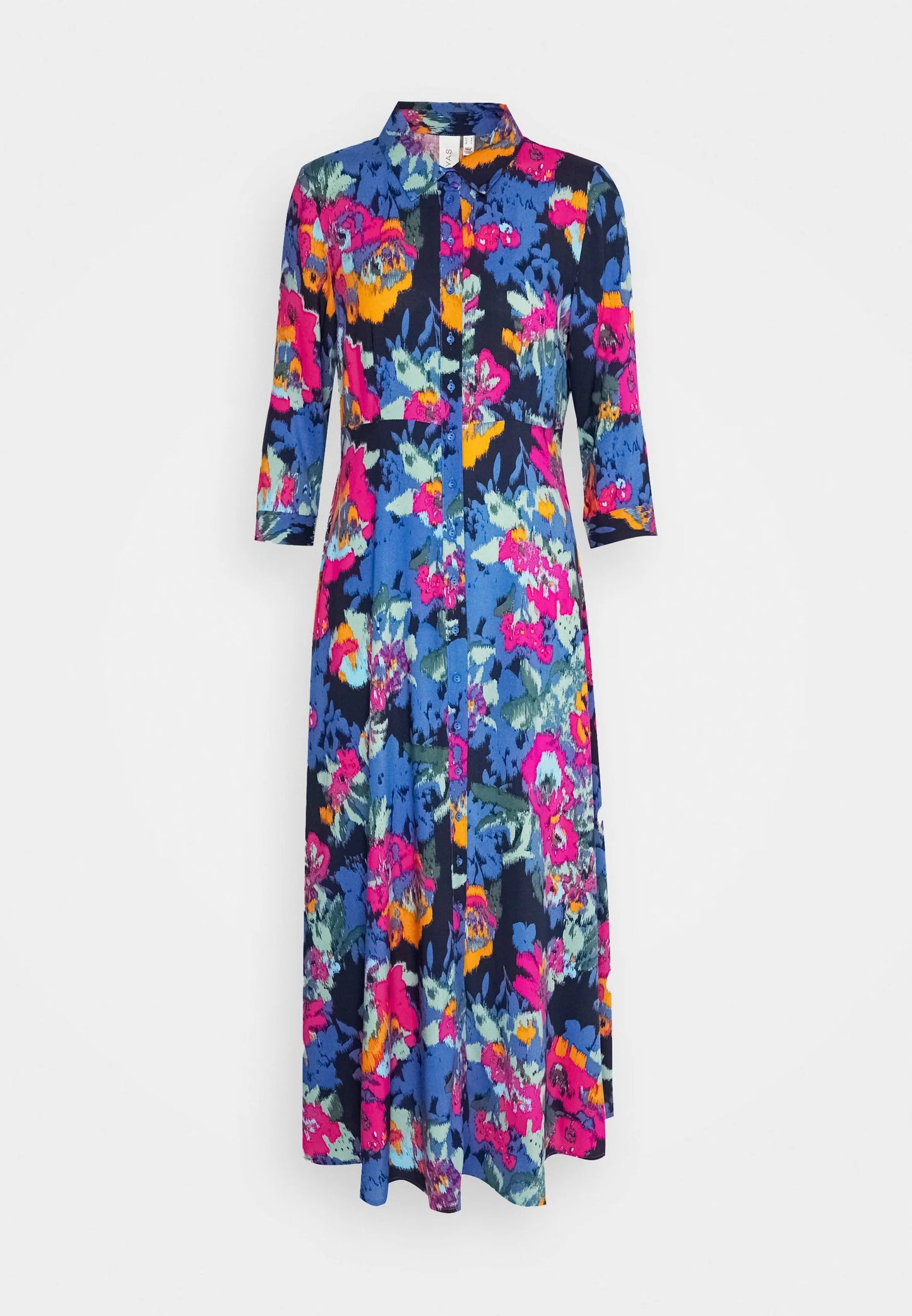 YAS Savanna Damen Long Shirt Dress 3/4