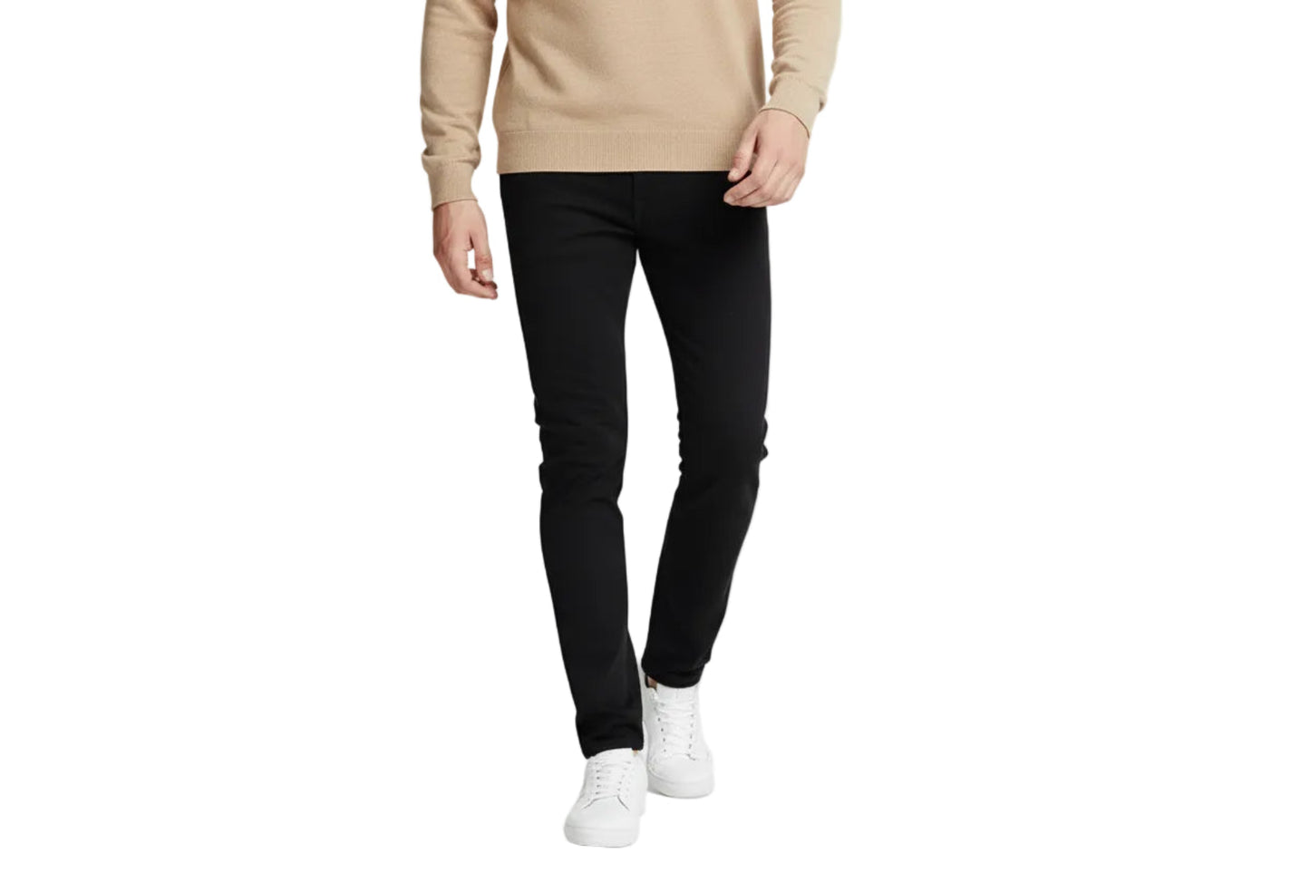 GUESS Herren Jeans M94AN1WC7U0‑JBLK – Slim Fit Denim Schwarz