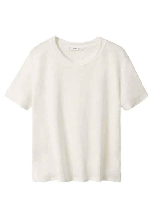Mango Lisi Damen Top – Modernes Basic Jersey Shirt